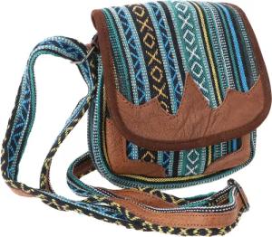 Guru-Shop Schultertasche Kleine Ethno Schultertasche mit