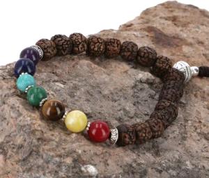 Guru-Shop Armreif 7 Chakran Mala Armband,