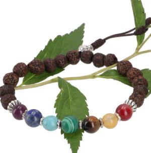 Guru-Shop Armreif 7 Chakran Mala Armband,