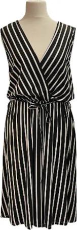 BZNA Sommerkleid Viskose Kleid gestreift