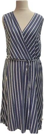 BZNA Sommerkleid Viskose Kleid gestreift