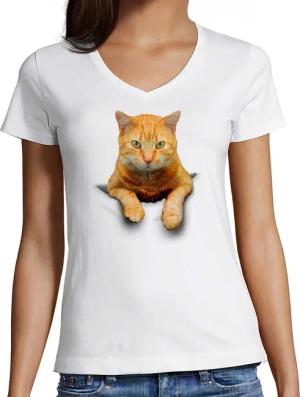 MyDesign24 T-Shirt Damen Katzen Print Shirt