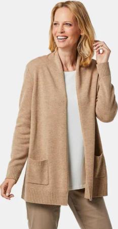 GOLDNER Strickjacke Kurzgröße: Langarm Cardigan aus