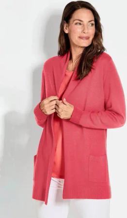 GOLDNER Strickjacke Kurzgröße: Langarm Cardigan aus