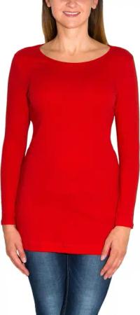 Alkato Langarmshirt Alkato Damen Langarm Longshirt