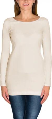 Alkato Langarmshirt Alkato Damen Langarm Longshirt