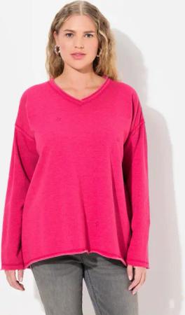 Ulla Popken Sweatshirt Sweatshirt Flocksterne Oversized