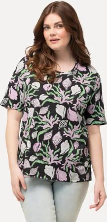 Ulla Popken T-Shirt T-Shirt Meeresmotive Classic