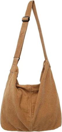 Coonoor Schultertasche Cord Umhängetasche Casual Crossbody