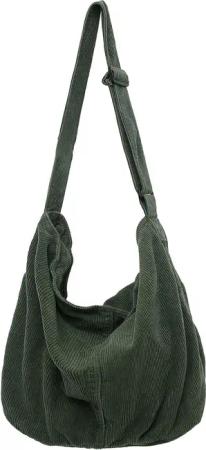 Coonoor Schultertasche Cord Umhängetasche Casual Crossbody