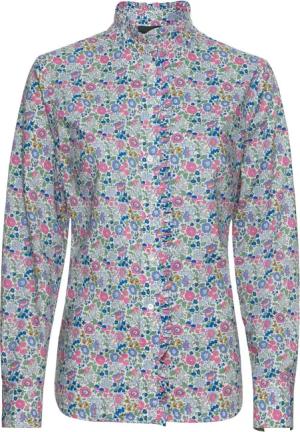 Reitmayer Hemdbluse Stehkragenbluse mit Blumenmuster