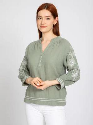 VICCI Germany Langarmbluse aus Baumwolle mit