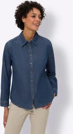 Sieh an! Klassische Bluse Jeansbluse