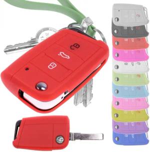 mt-key Schlüsseltasche Autoschlüssel Softcase Silikon Schutzhülle