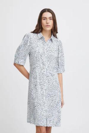 Ichi Blusenkleid IHAYA DR2 Luftiges Midi-Kleid