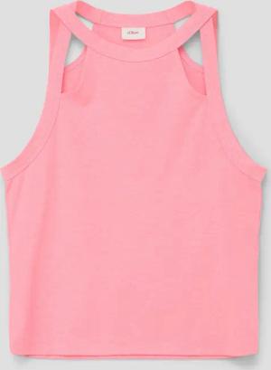 s.Oliver T-Shirt Ärmelloses Shirt mit Cut-Out-Details