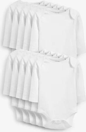 Next Langarmbody Langärmelige Bodys, 10er-Pack (10-tlg)