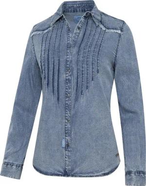Stars & Stripes Langarmbluse Westernbluse Jeansbluse