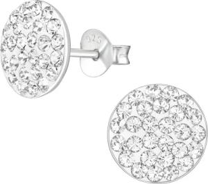 ALEXANDER YORK Paar Ohrstecker GEO Kristall