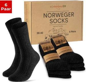 sockenkauf24 Norwegersocken 6 Paar Damen &
