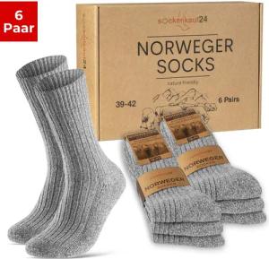 sockenkauf24 Norwegersocken 6 Paar Damen &