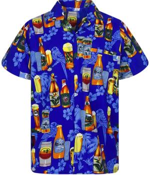 King Kameha Hawaiihemd Beerbottle Funky Hawaii-Hemd