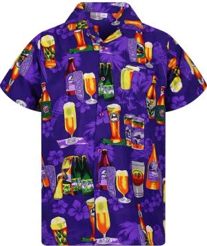 King Kameha Hawaiihemd Beerbottle Funky Hawaii-Hemd