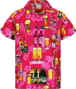 King Kameha Hawaiihemd Beerbottle Funky Hawaii-Hemd