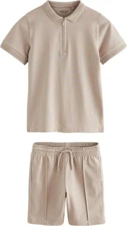 Next Shirt & Shorts Polohemd mit