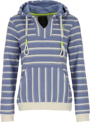 Leitfeuer Kapuzenpullover Damen Sweathoody mit Streifen-Muster
