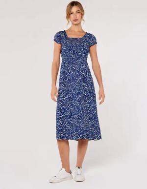 Apricot Tunika Brush Stroke Curve Hem
