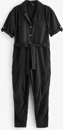 Next Jumpsuit Cargo-Jumpsuit aus Leinengemisch, Petite