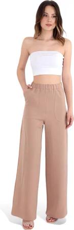 fashionshowcase Schlupfhose Damen Hose High Waist