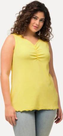 Ulla Popken Longtop Ripptop Wellenkanten Slim