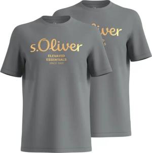 s.Oliver T-Shirt Casual (2-tlg) mit Rundhals-Ausschnitt,