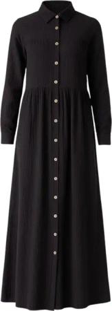 WENOR Sommerkleid Musselin Maxikleid 100% Baumwolle,