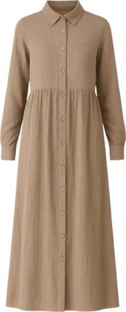 WENOR Sommerkleid Musselin Maxikleid 100% Baumwolle,