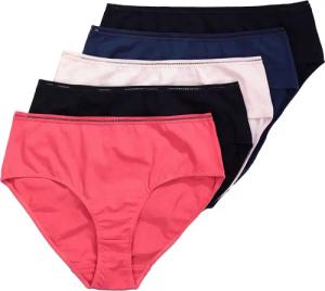 Ulla Popken Slip Midislips 5er-Pack Häkelspitzen-Band