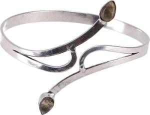 Guru-Shop Armreif Silberne Armspange aus Messing