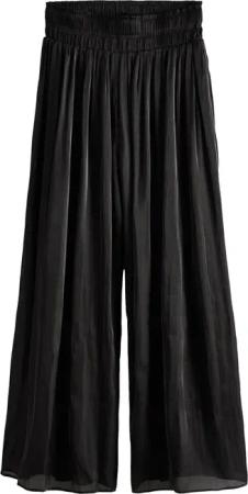 Next Palazzohose Weite Nadelstreifenhose Metallic, Kurzgröße
