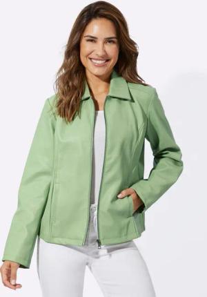 Sieh an! Allwetterjacke Lederimitatjacke
