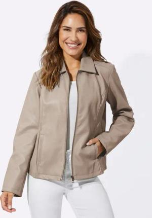 Sieh an! Allwetterjacke Lederimitatjacke
