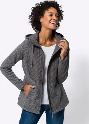 Sieh an! Allwetterjacke Strickfleecejacke