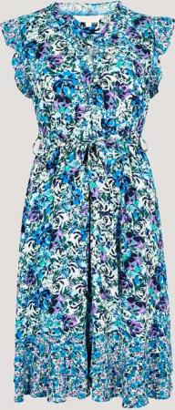 Apricot Minikleid Geblümtes Minikleid, (2-tlg) mit