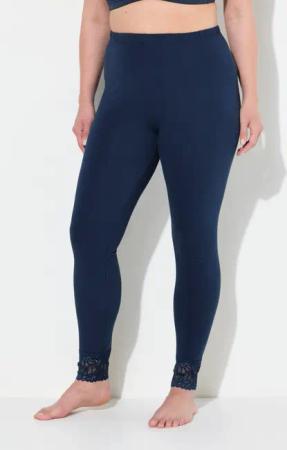 Ulla Popken Funktionshose Leggins Spitzensaum