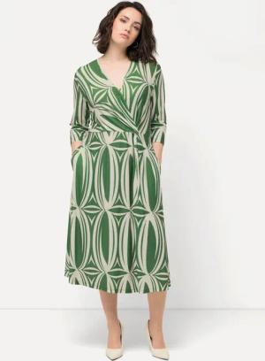 Ulla Popken Midikleid Midikleid grafischer Druck