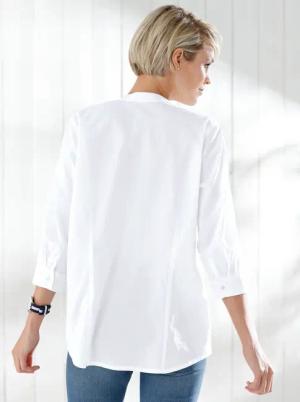 Sieh an! Klassische Bluse Baumwollbluse