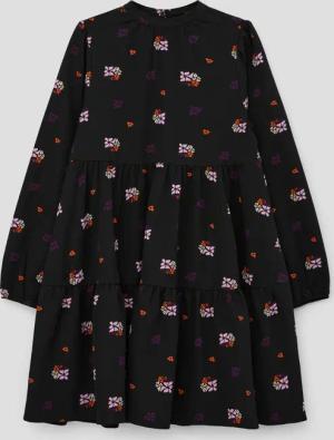 s.Oliver Minikleid Crêpe-Kleid mit Raffung Raffung