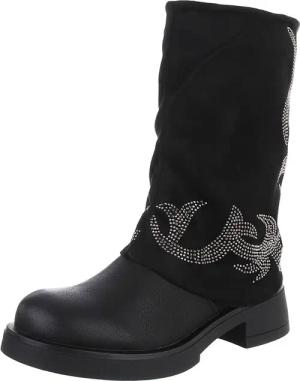 Ital-Design Damen Cowboyboots Biker Westernstiefel (88519568)