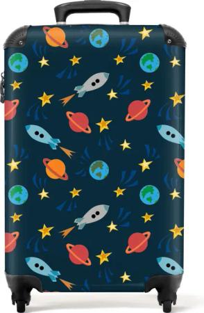 NoBoringSuitcases.com© Kinderkoffer Weltraum - Planeten -
